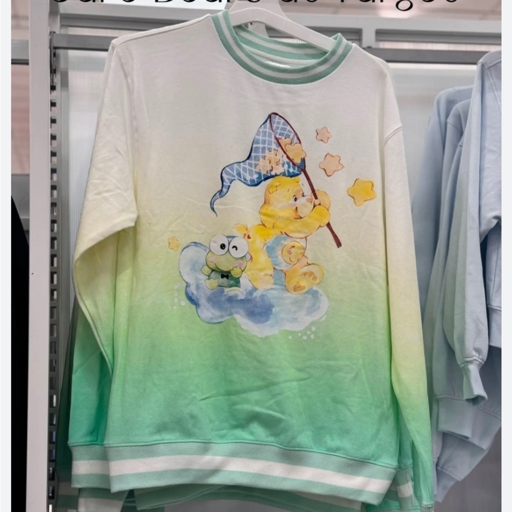 Women's Care Bears x Sanrio Graphic
Sweatshirt - Green XXL new